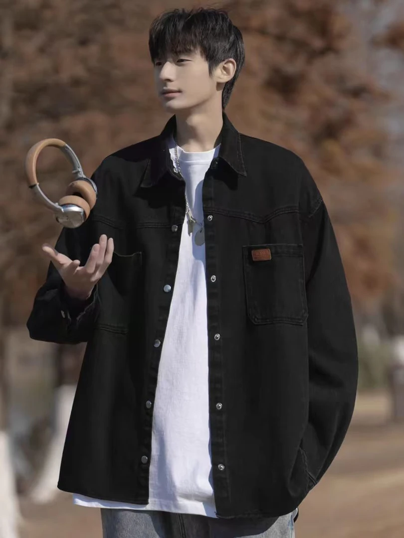 【水洗牛仔外套】青少年潮牌宽松时尚外套