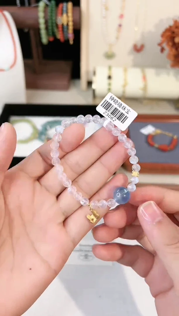 【闪购商品】长石手链银S925镶嵌多样性发一