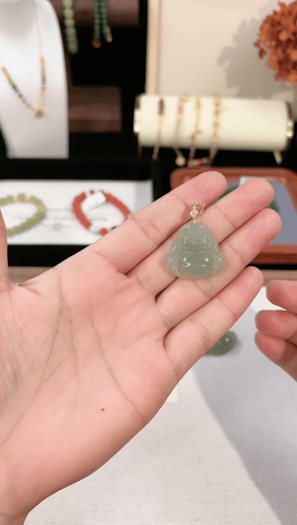 【闪购商品】和田玉颈饰未镶嵌佛公多样性发一