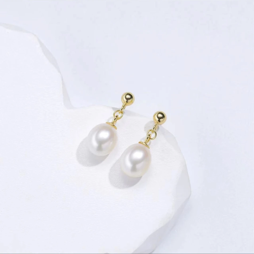 【大风吹】“美人泪”轻奢时尚优雅气质珍珠耳钉