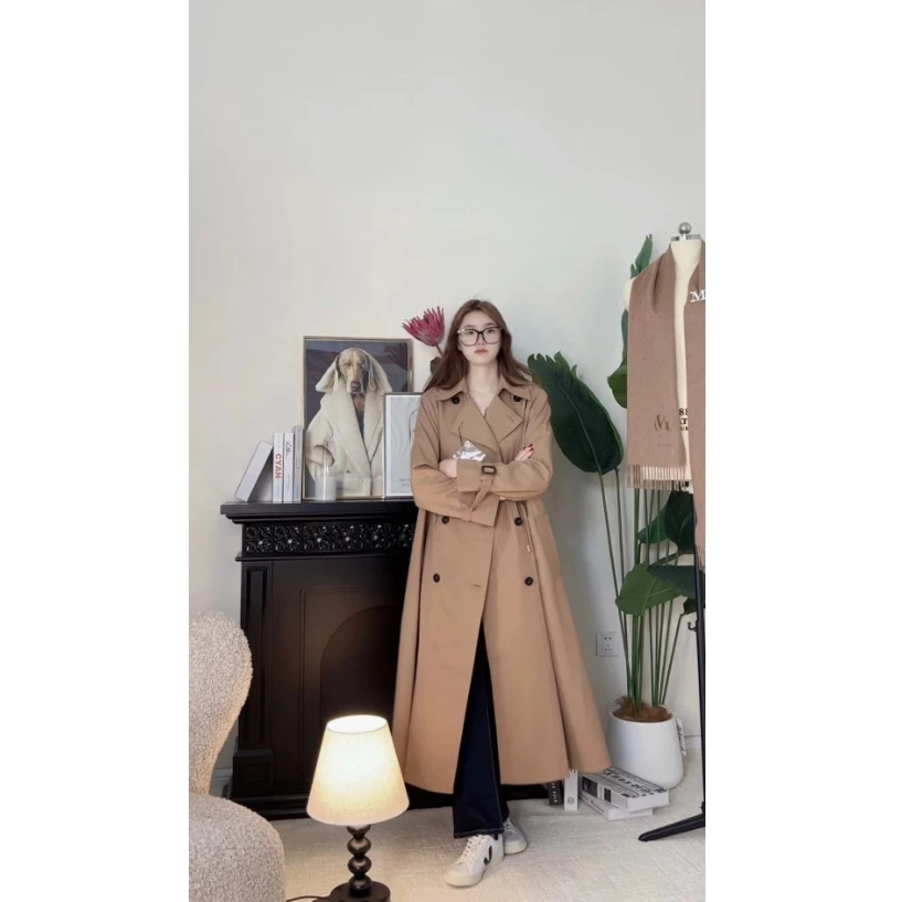 未使用 MaxMara 国现 百搭英伦中长款风衣外套 WT0020