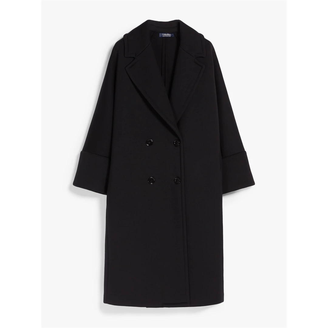 全新未使用  4-6周  S MaxMara 翻领双排扣中长款大衣 ZURCA