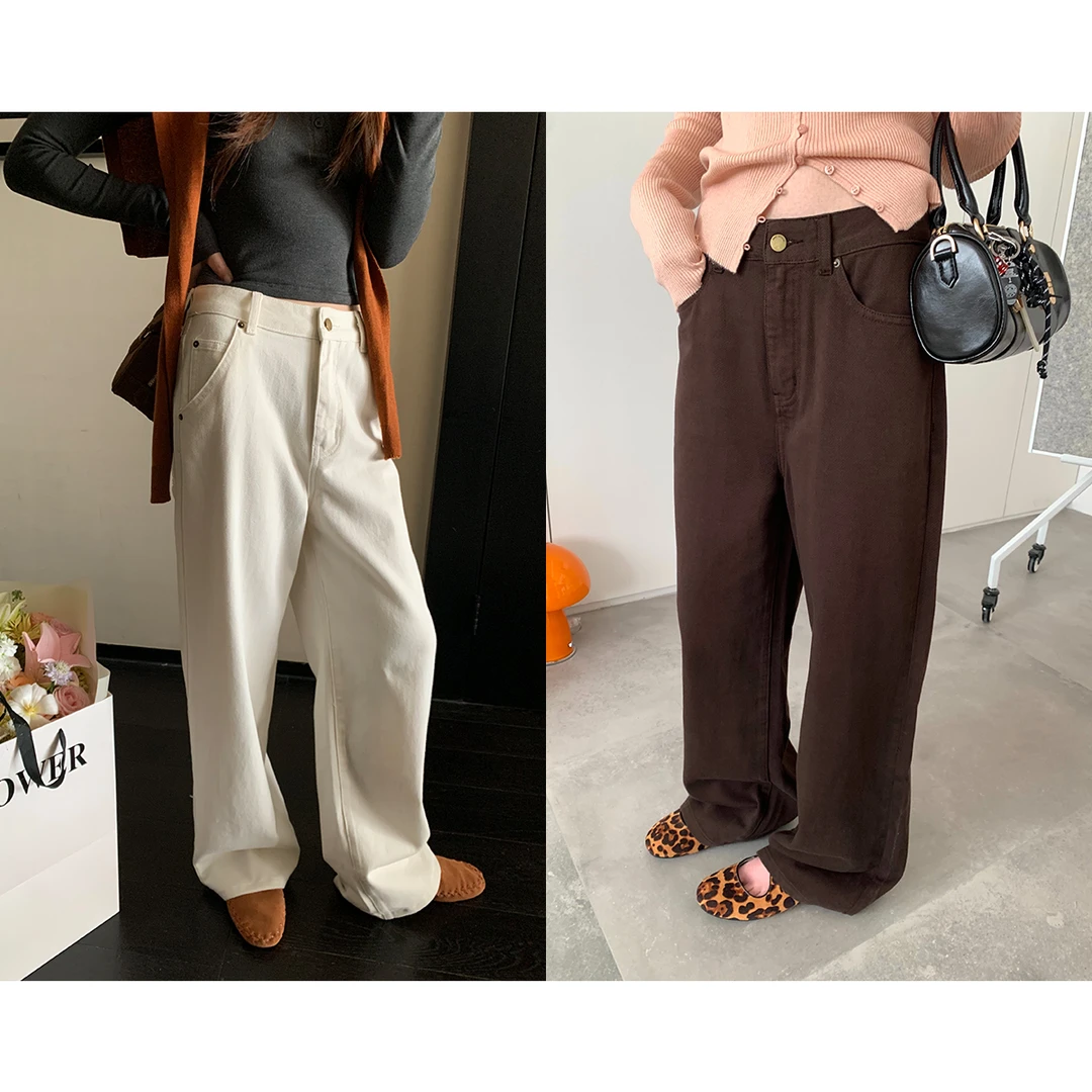 断码捡漏【牛牛神裤】定染复古宽松直筒牛仔休闲裤重工水洗-132