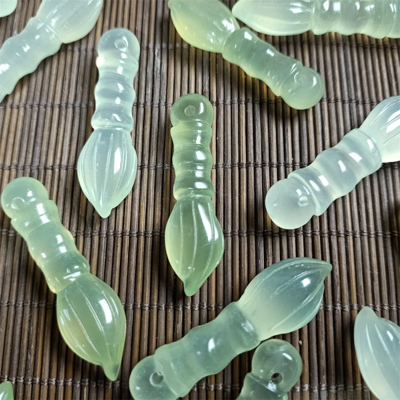 岫玉文昌笔挂件玉石配件吊坠厂家批发学生高考