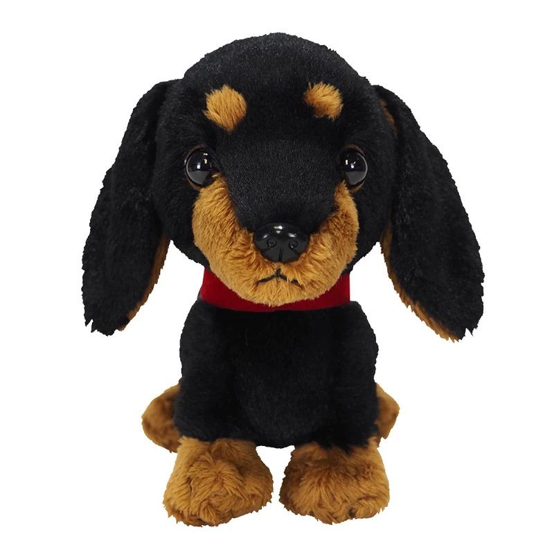 日本品牌 sunlemon PUPS系列仿真腊肠犬毛绒公仔玩具安抚礼物