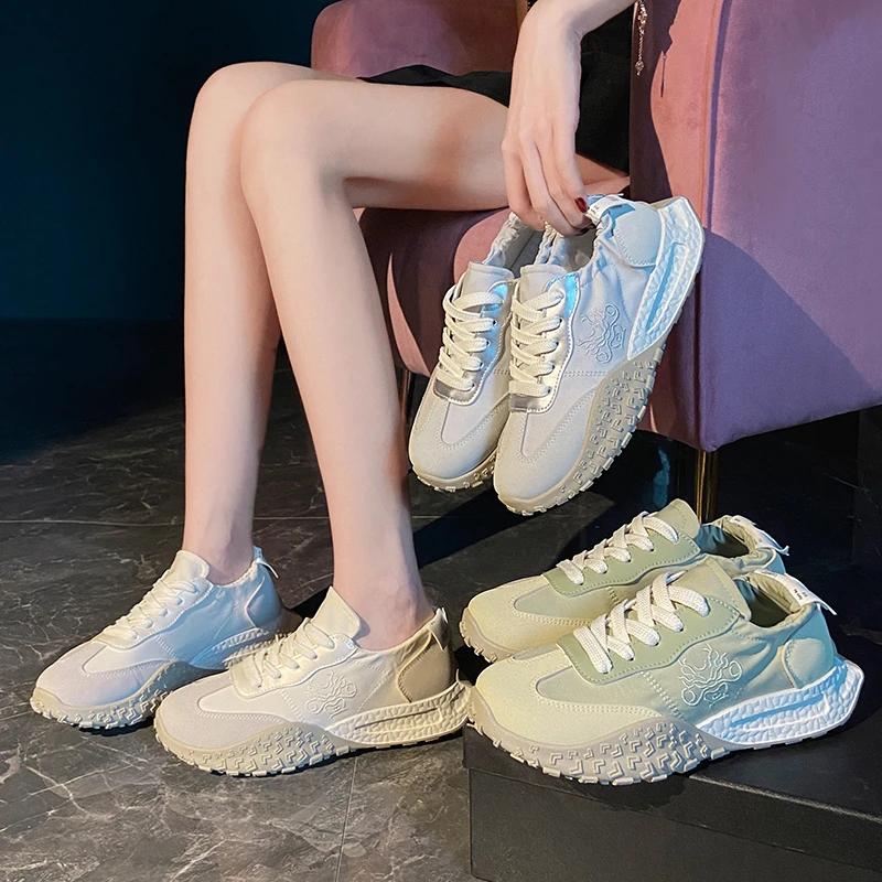 【国风温度】夏季2024芭蕾德训女鞋休闲鞋百搭薄款运动休闲潮ins