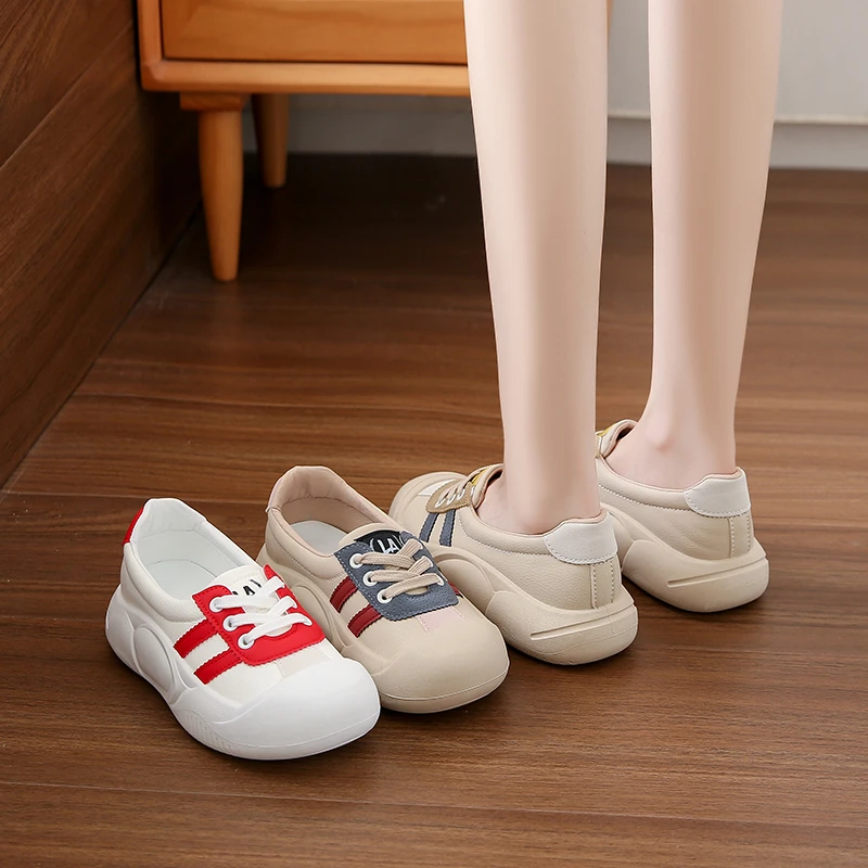 小白鞋女2024秋季新款韩版百搭休闲运动板鞋女跑步鞋时尚浅口平底