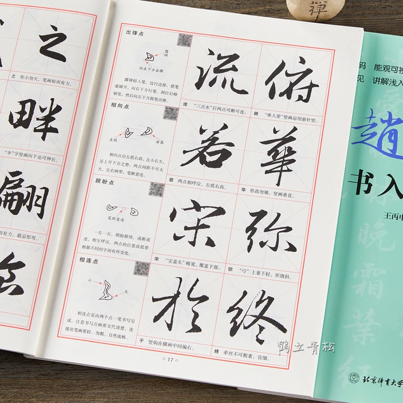 赵孟頫赵体行书入门教程基础训练毛笔书法字帖