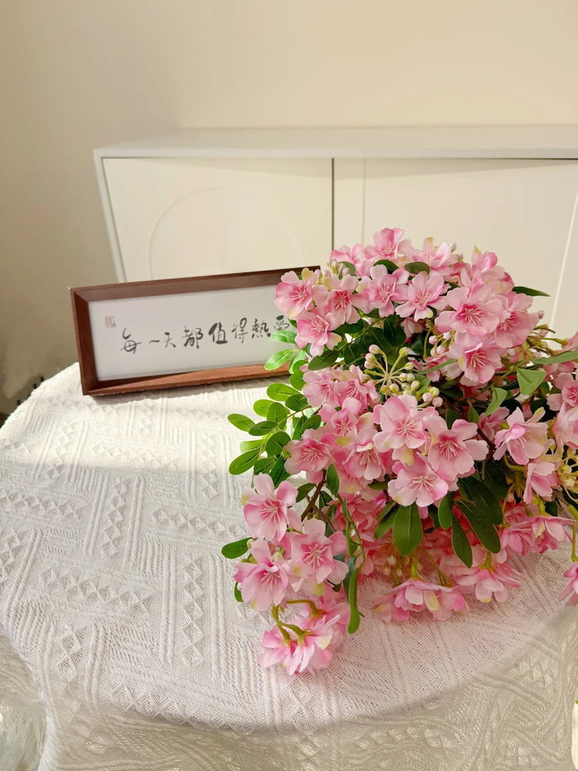 仿真花蜜月香装饰家居梳妆台鲜花花卉玄关摆件浪漫风