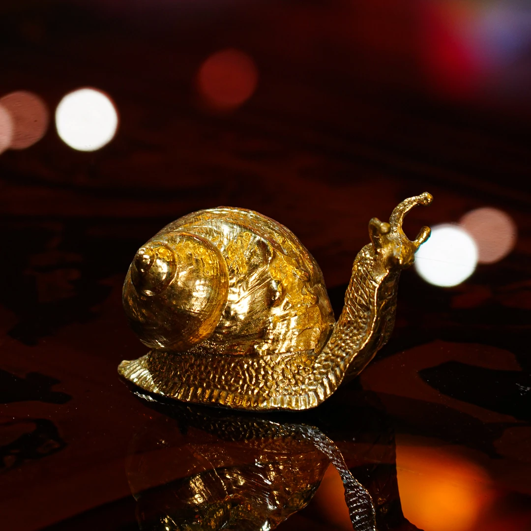 【本尼家】GY167复古黄铜蜗牛装饰桌面压书创意家居客厅艺术品摆件