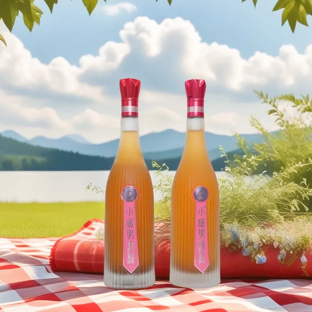 小暖男大红袍/菠萝味果酒 500ml 2瓶礼盒装