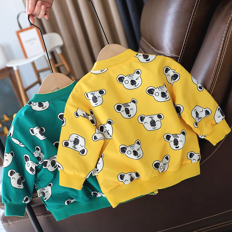 两面穿 宝宝外套春装男童装儿童夹克小童棒球服韩版上衣1793