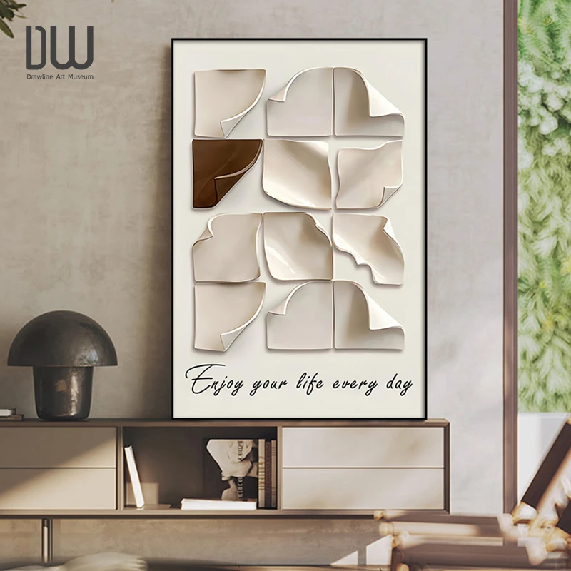 【棋盘格】现代简约装饰画客厅餐厅挂画大气壁画玄关装饰画