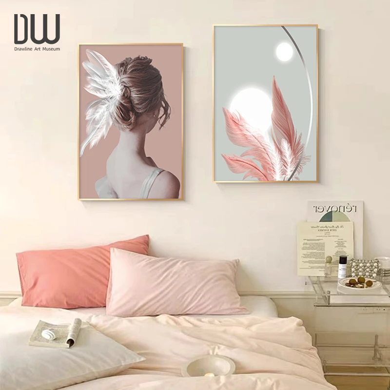 卧室装饰画轻奢房间床头主卧挂画客厅沙发背景墙挂画