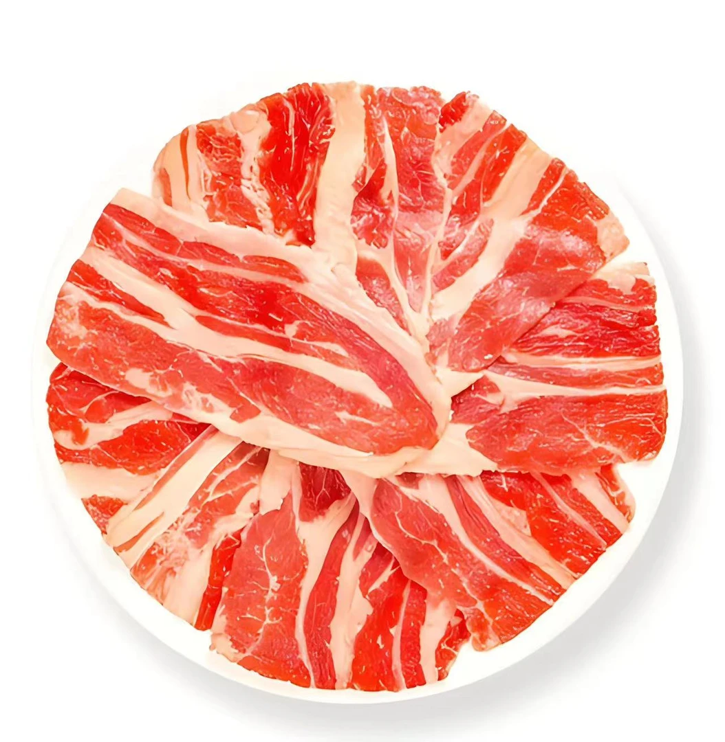 【杨子精选】美国精选级安格斯谷饲原切（双层）肥牛卷3袋装共计1.5kg