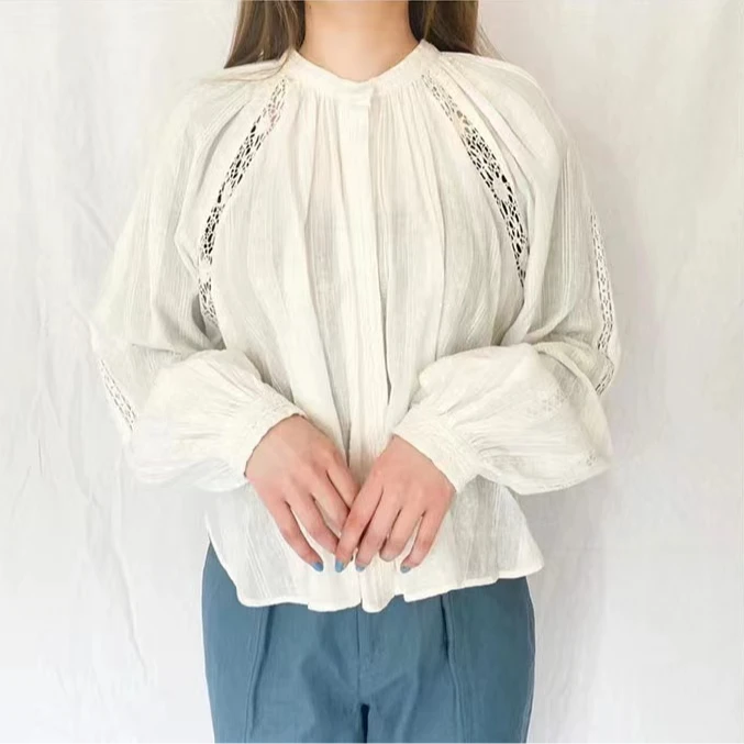 全新未使用  Isabel Marant Etoile 女士黑/白色宽松衬衫