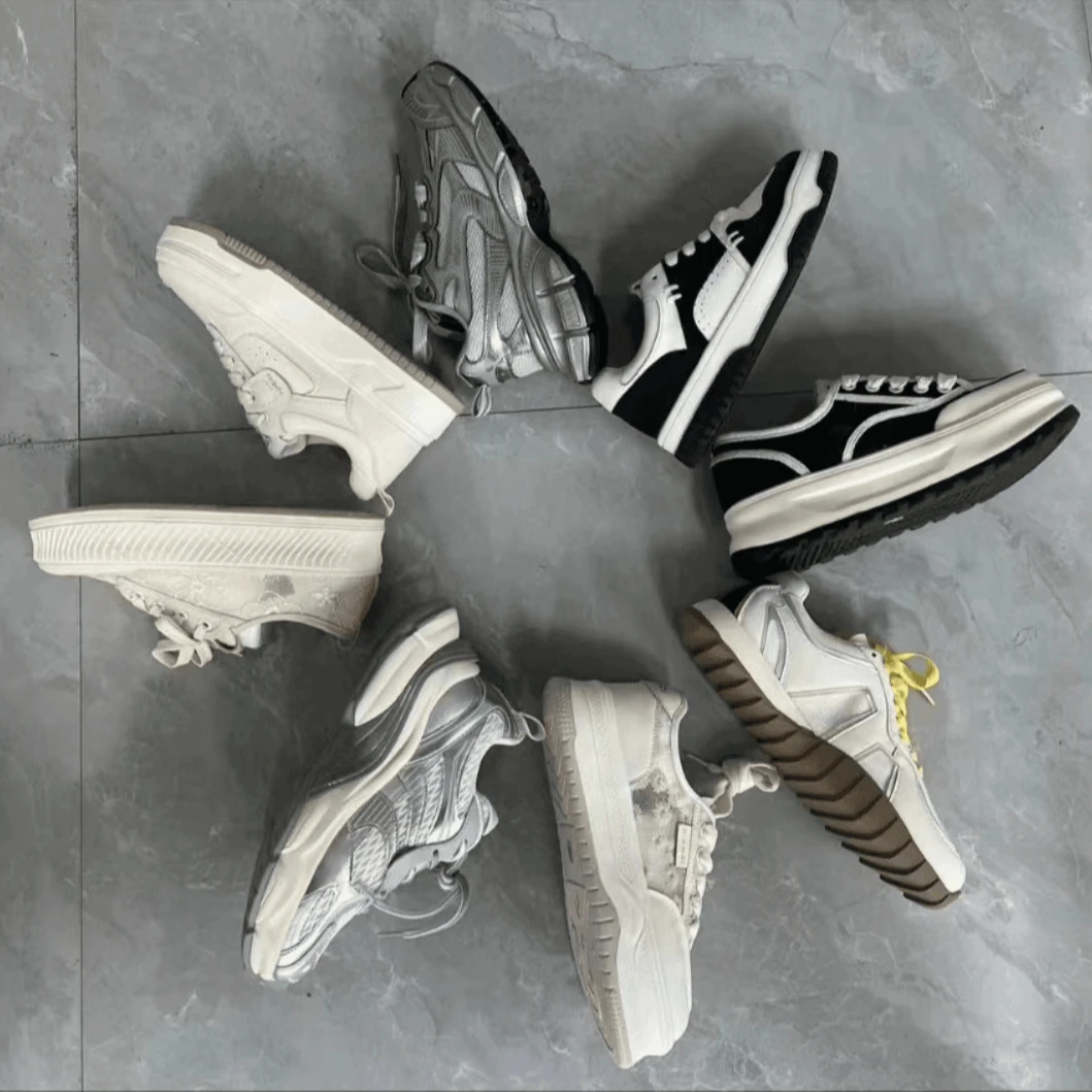 【美嘉拉】2024春秋新款学生百搭厚底休闲运动板鞋030105