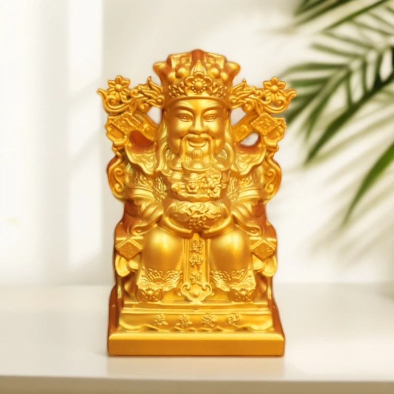 前台小财神摆件金属打造店铺客厅茶台质感精细雕刻创意常用礼品