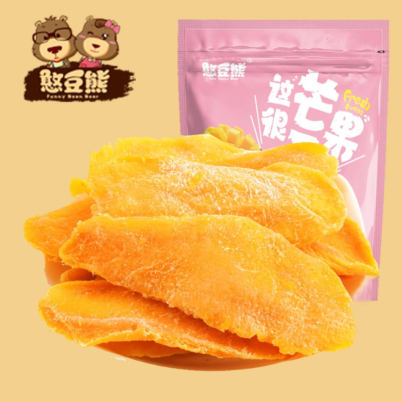 【半斤尝鲜】芒果干500g罐装厚切水果干果脯休闲零食泰国风味