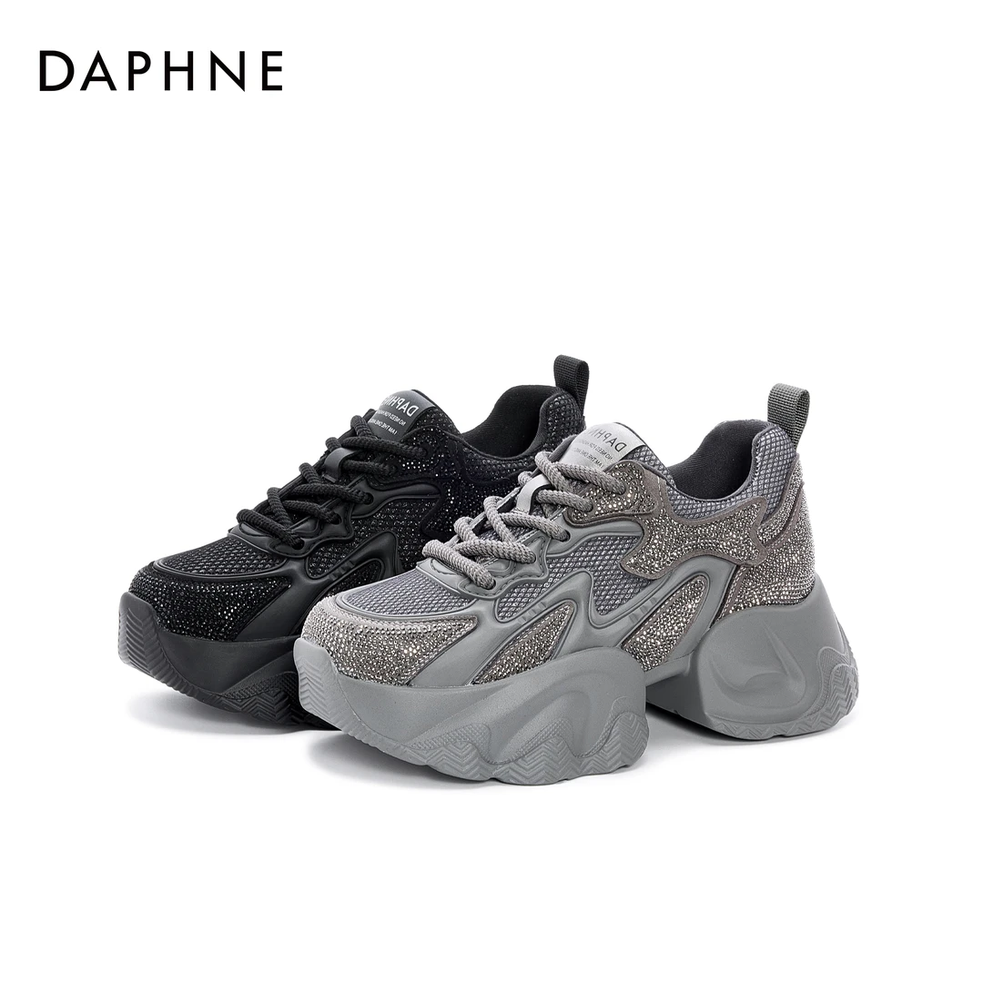 Daphne/达芙妮【欧若风】25春超软厚底女款百搭复古风运动鞋老爹鞋~