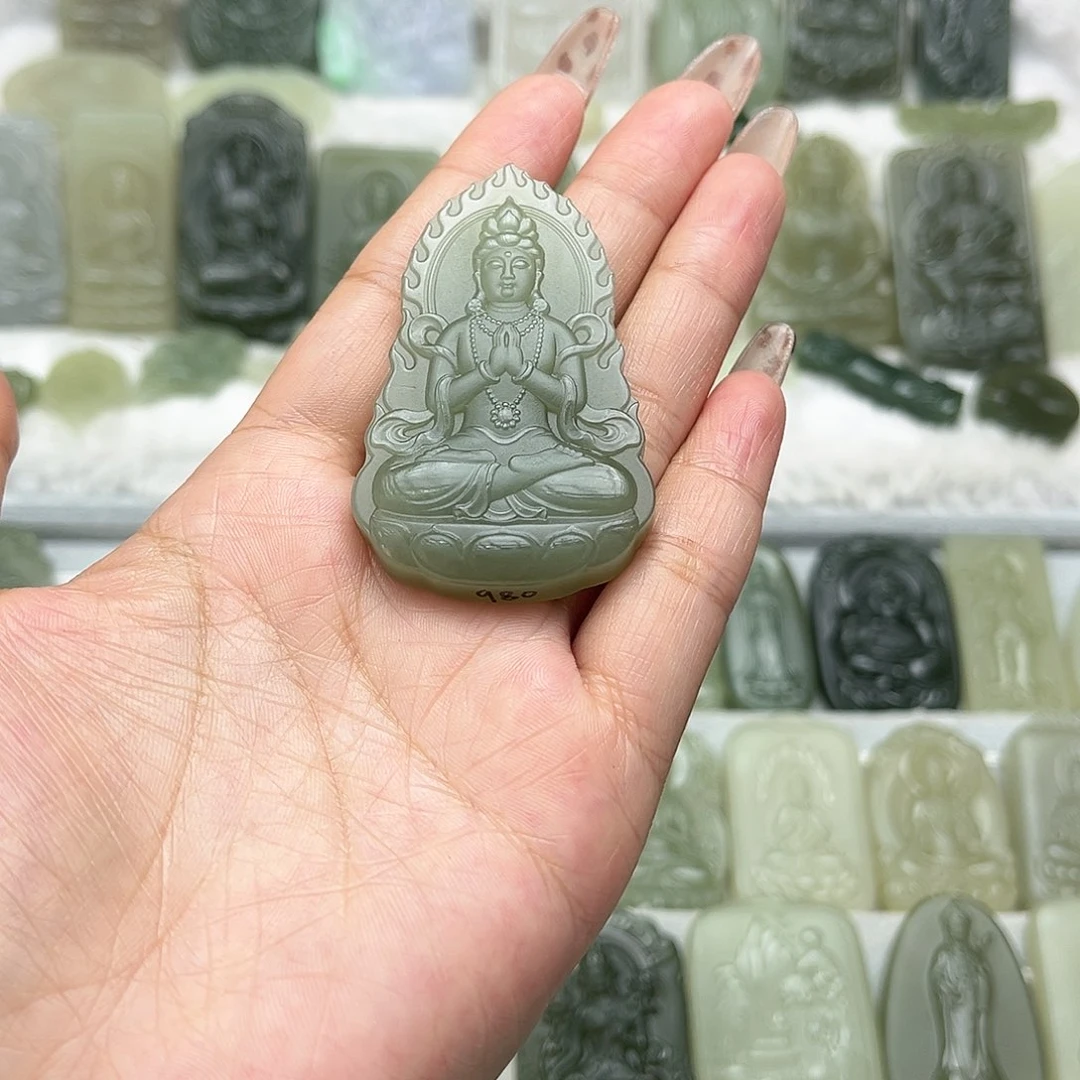 和田玉颈饰未镶嵌空*丶