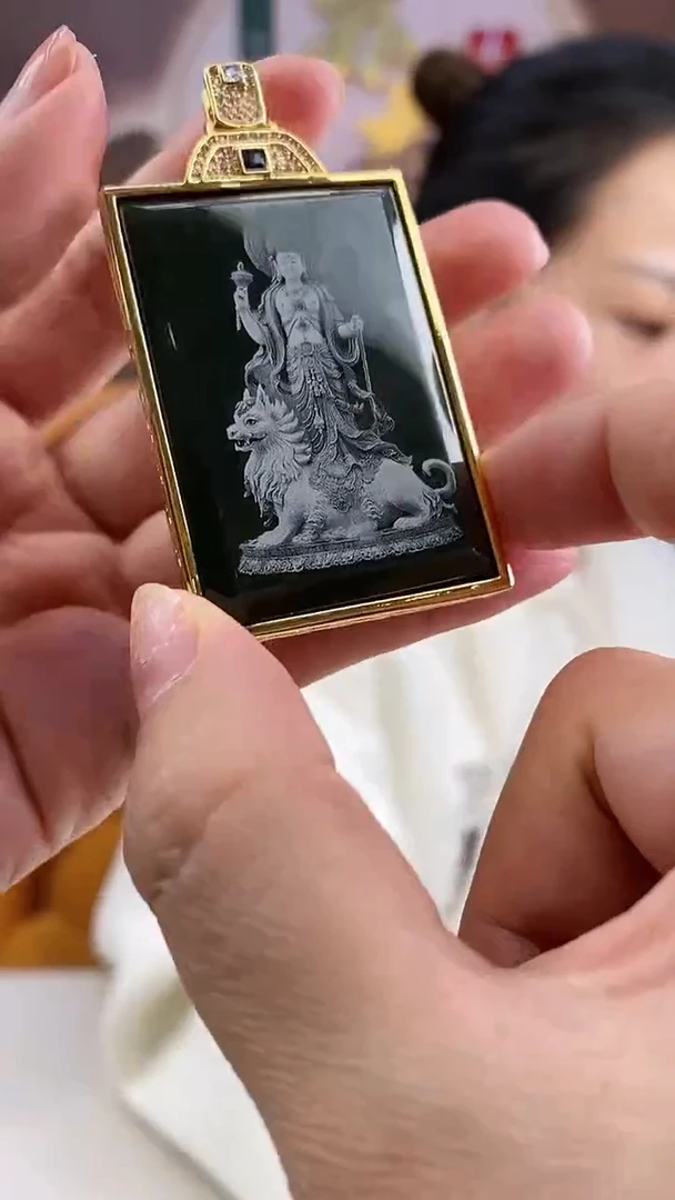 【闪购商品】和田玉颈饰合金文殊