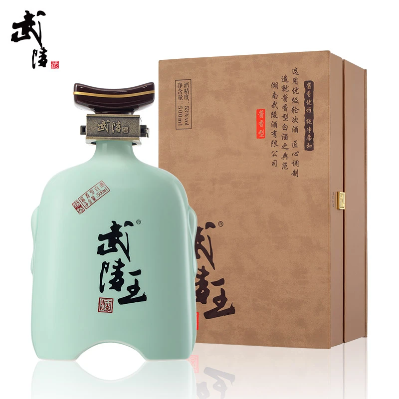 武陵酒武陵王文王 酱香型高度白酒 纯粮固态大曲 53度500ml*1瓶
