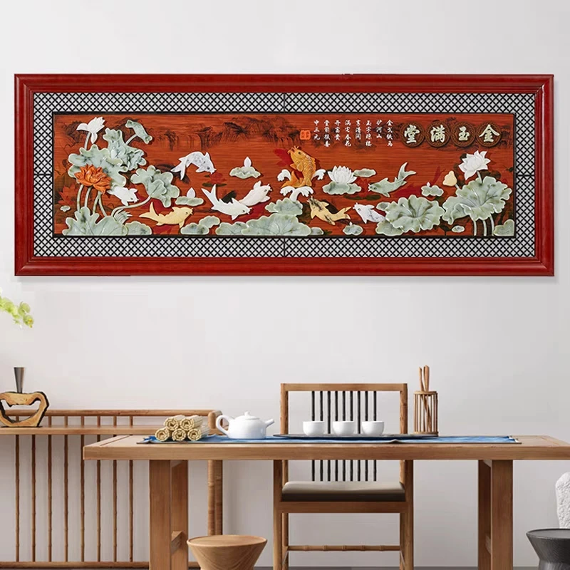 82/220和80/180天然玉雕装饰画