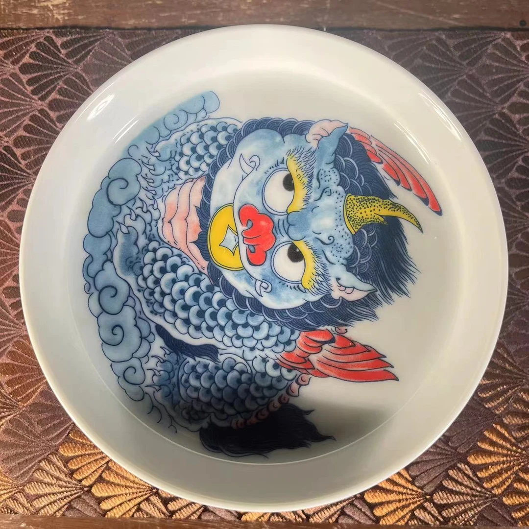 昨明陶瓷貔貅 壶承 干泡 储水茶托 茶盘 托盘 手工 国潮 茶台