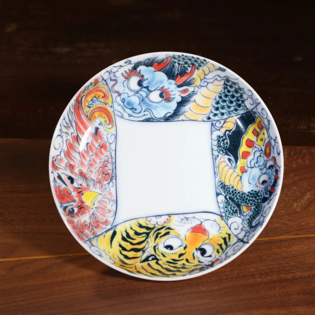 【昨明】原创国风国潮 四大神兽 壶承底托