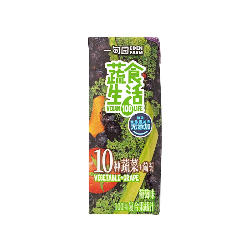 葡萄味果蔬汁200ml*1盒