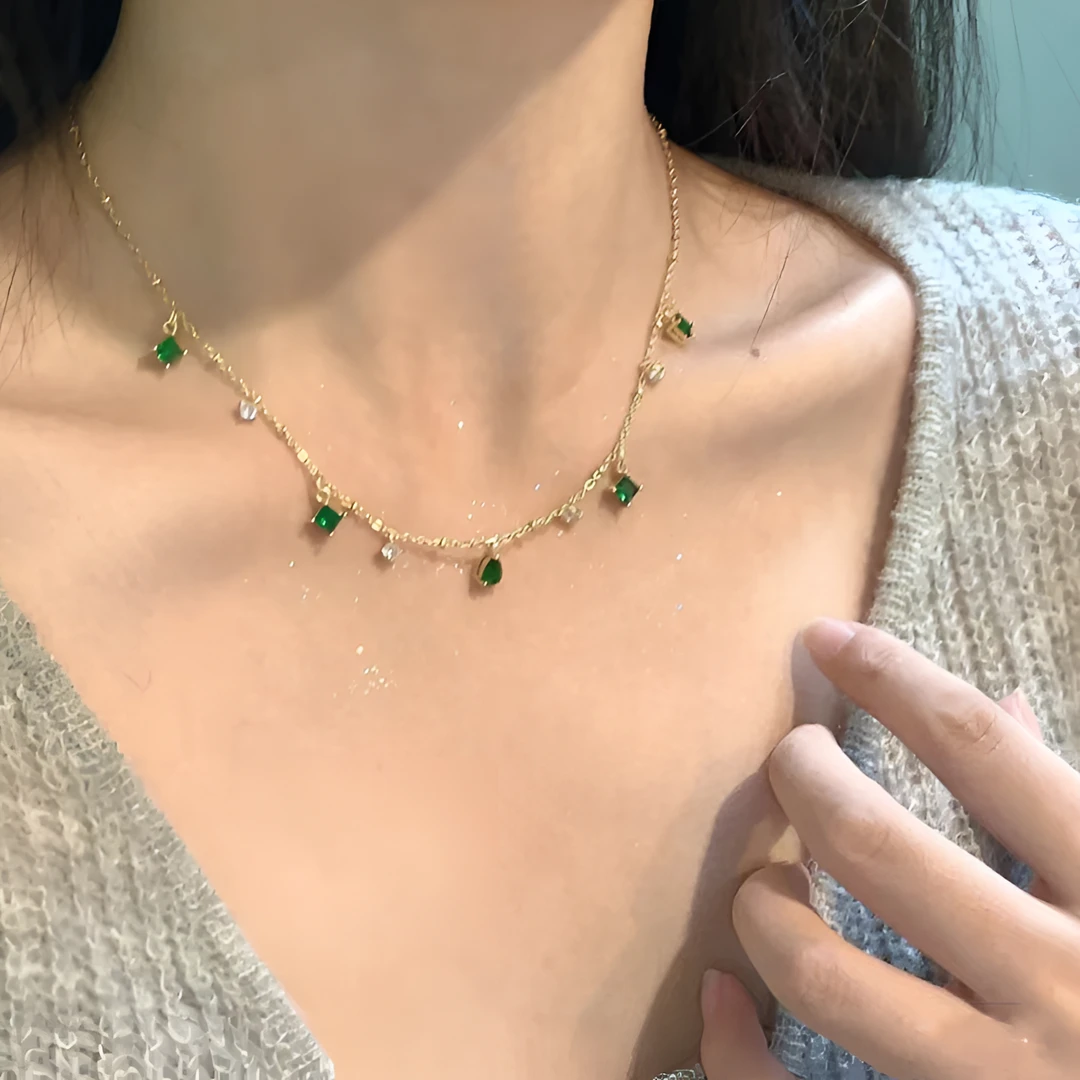 钛钢项链 项链女生精致复古简约气质锁骨链小众设计感ins轻奢百搭