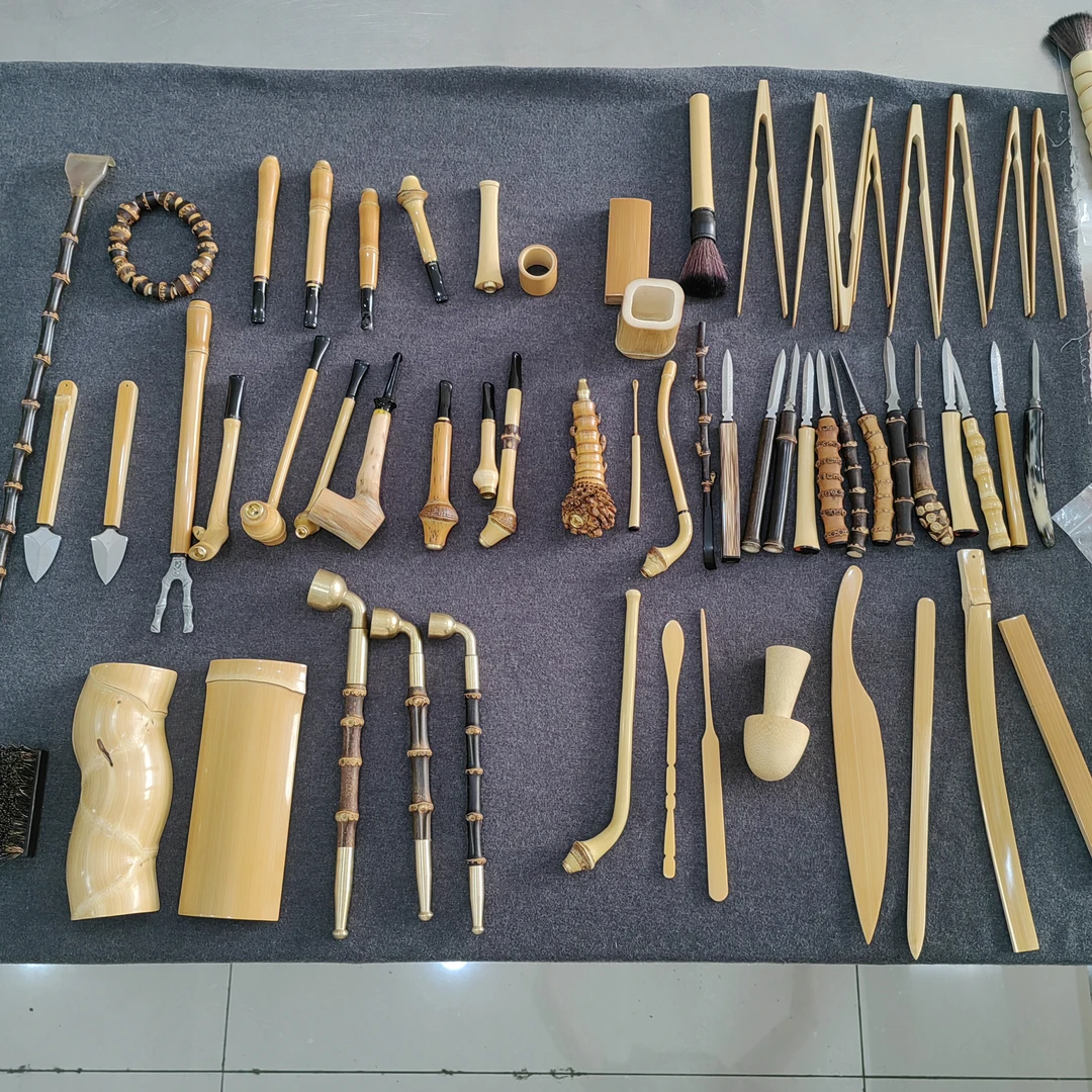 竹制工艺品直播间专属