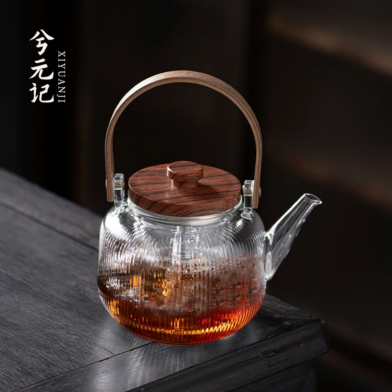 泡茶壶2025新款玻璃提梁壶加厚耐高温煮茶器家用茶水分离单壶茶具