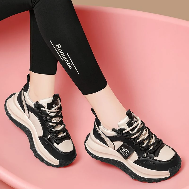 爆款老爹鞋休闲鞋女2025年新款运动鞋时尚百搭厚底轻便软底旅游鞋