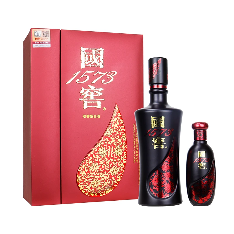 国窖1573君雅礼盒 浓香型白酒 【D】52度500ml*1瓶+100ml*1瓶