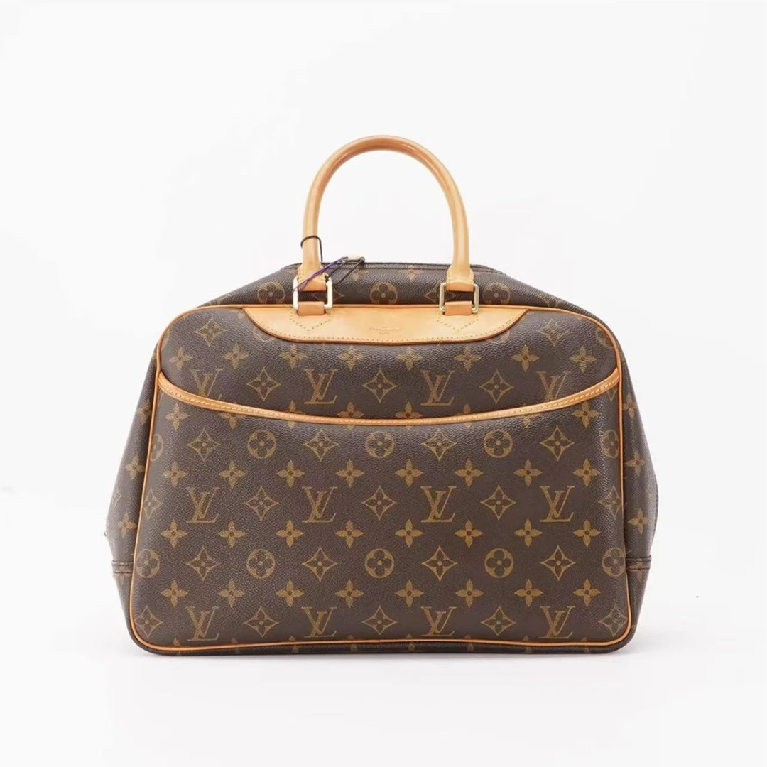 95新 LouisVuitton/路易威登 LV中古珍妮包中号/经典/植鞣革换新