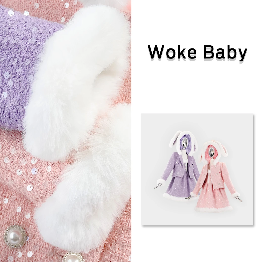 兔子礼服女童秋冬季新款上衣儿童汉服裙子V9793