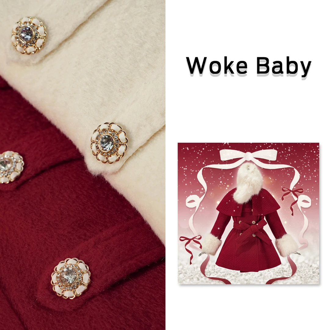 女童秋冬季加绒加厚上衣外套汉服 V10205