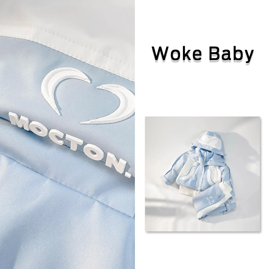 【现货】杜邦三防免洗羽绒服女童冬季90白鸭绒儿童裤子V10015