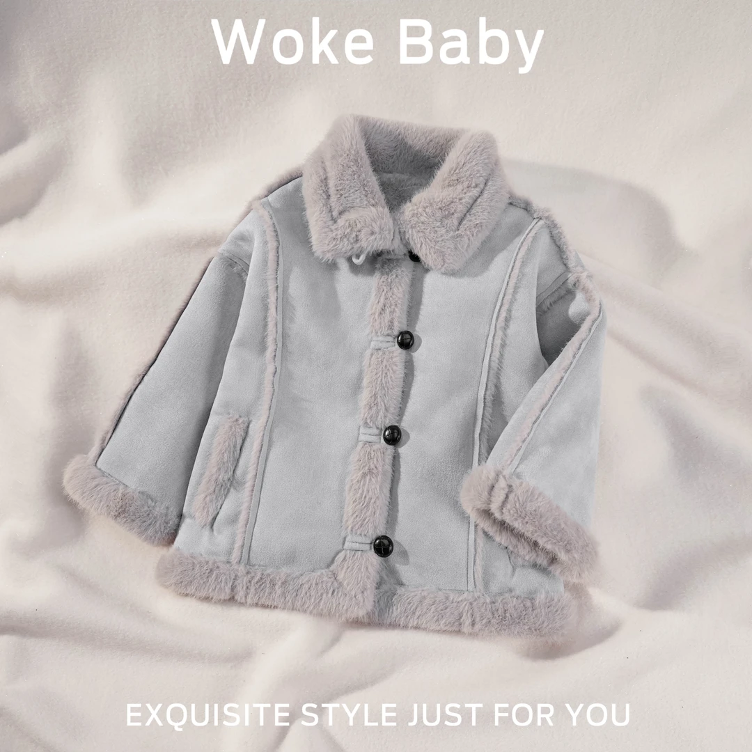 女童冬季加绒加厚上衣外套汉服V10186