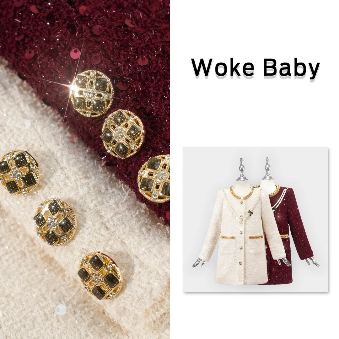 现货羽绒服女童冬季加绒加厚上衣外套汉服 V10240