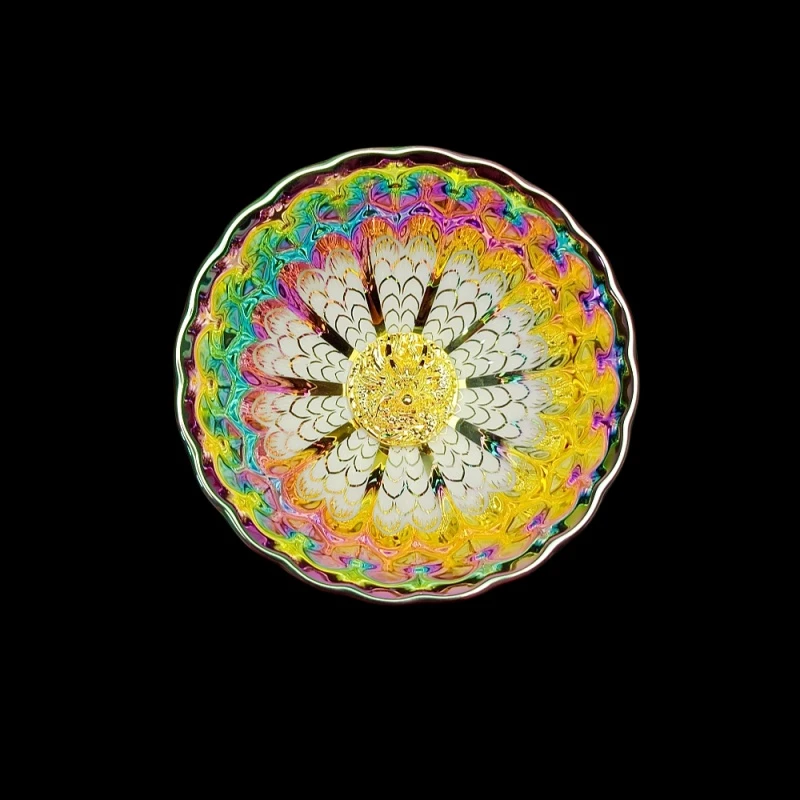 【七彩长毛龙王】七彩系龙王杯生肖龙陶瓷主人杯盏杯品茗杯客杯