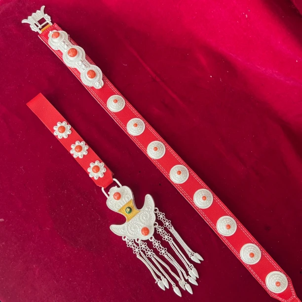 2023新款藏族儿童合金材料腰带链子一套六一儿童节礼物不掉色