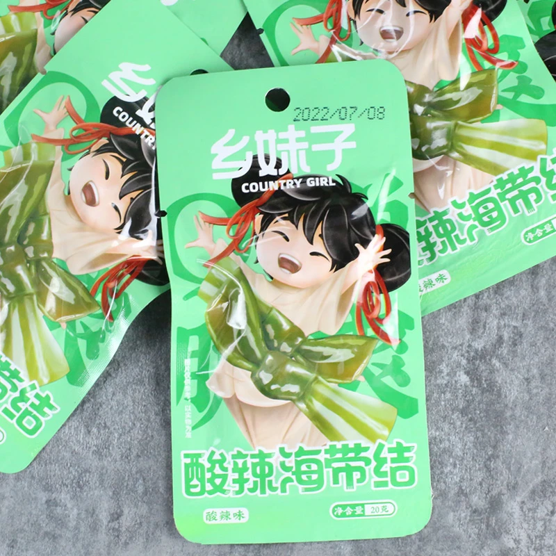乡妹子酸辣海带结*即食海带爽脆下饭菜休闲小零食小吃0g笋