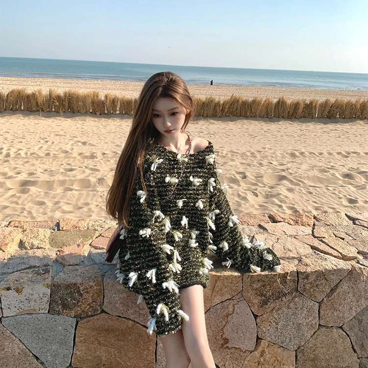 清 林子熙 克洛依之心 重磅收藏级毛衣 纯手工氛围感秋冬