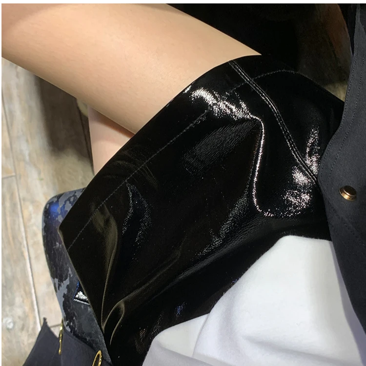 清  COOLLINE 林子熙 怎么这么百搭！开衩设计风格皮裙