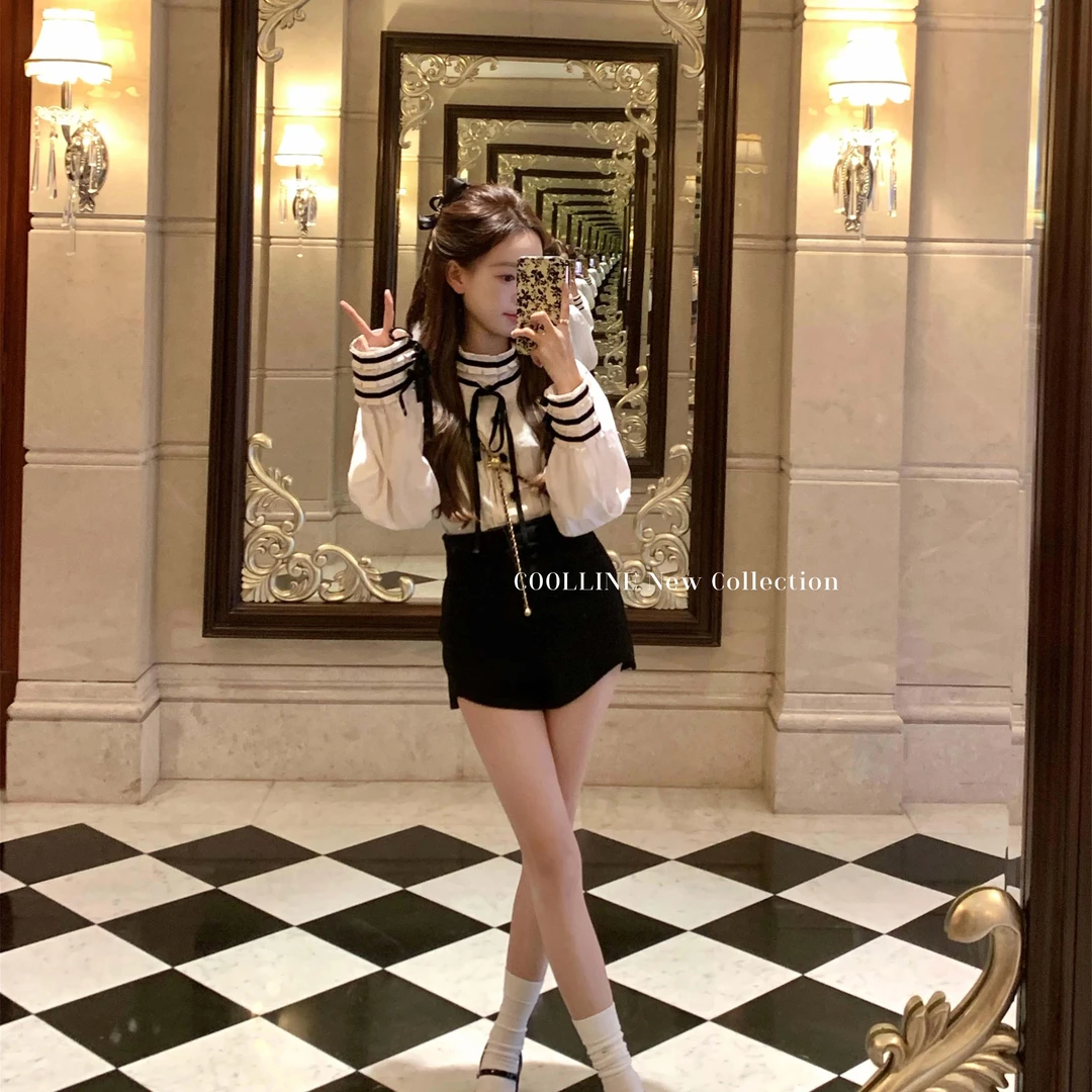 F2  COOLLINE林子熙 显腿长双面呢子短裤女秋冬刚需保暖百搭辣妹