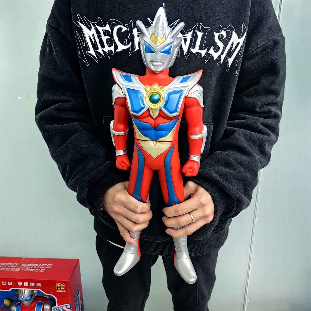 50CM超大号软胶银河展示小朋友男孩礼物奥超超人软胶玩具科学实验