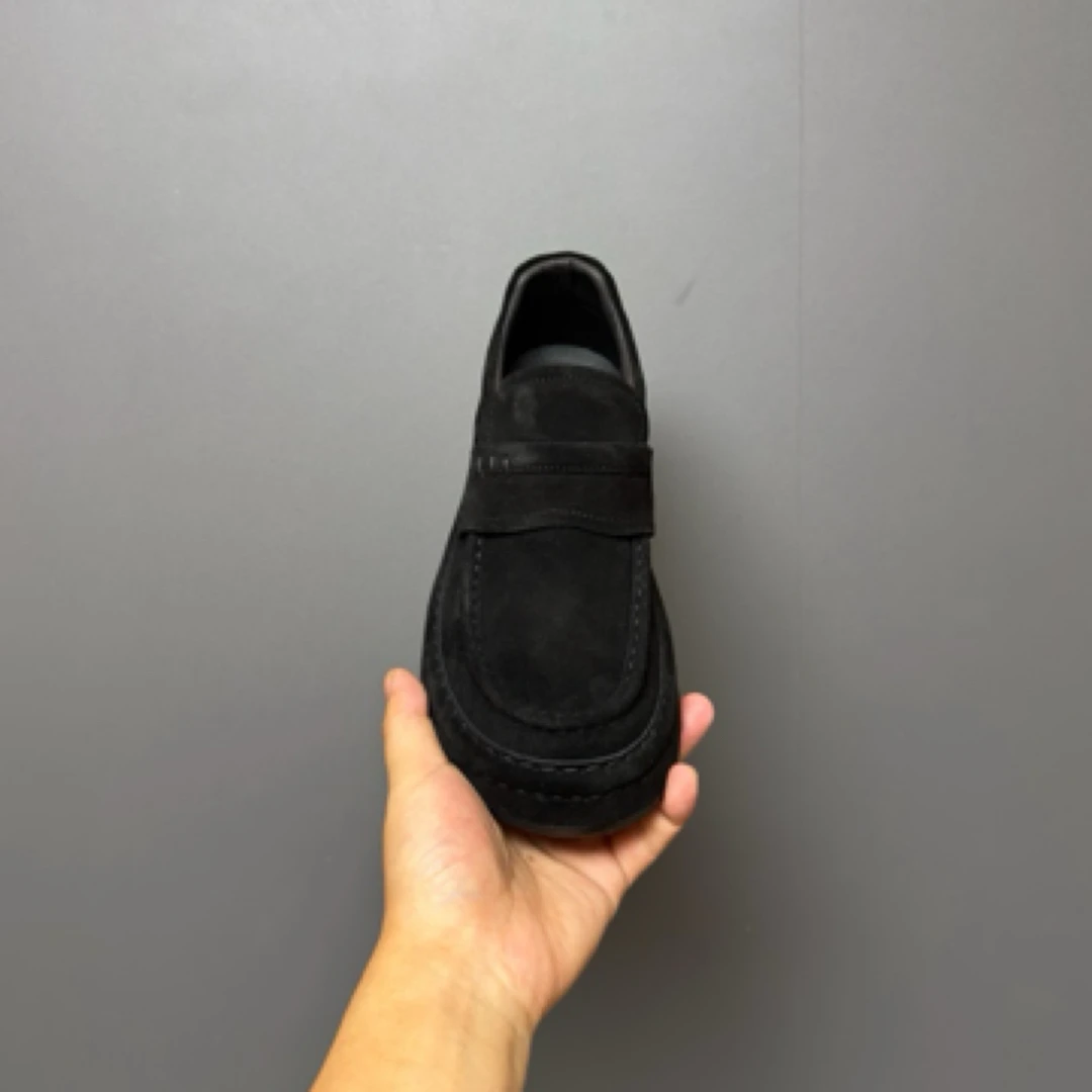 单棉同款50890-78高端男鞋男士舒适时尚百搭透气真皮软底潮流黑色